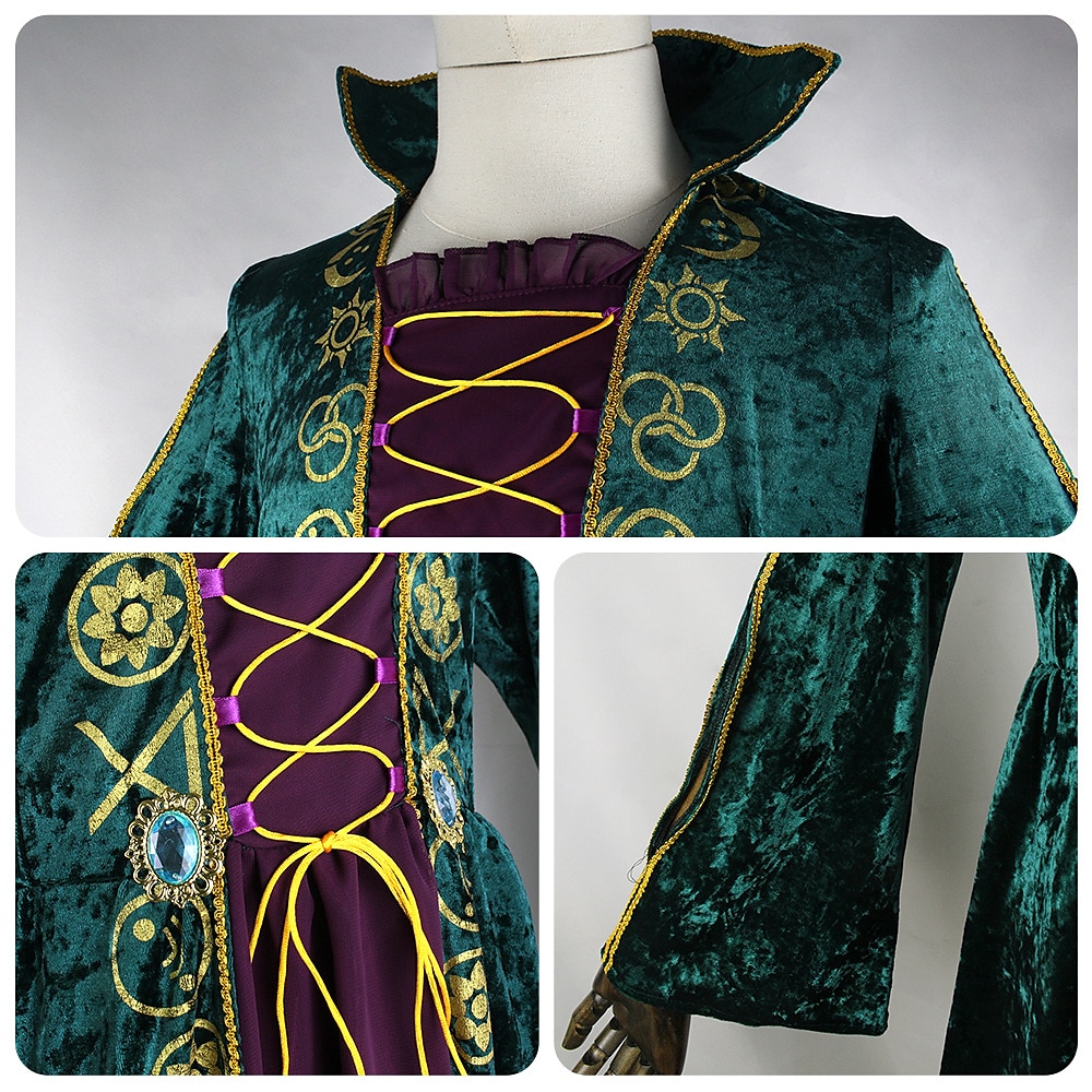 Hokuspokus Hexe Winifred Kleid Umhang Maskerade Cosplay Kostümparty Film Cosplay for Damen Erwachsene Maskerade 2025 - $44.99 –P2