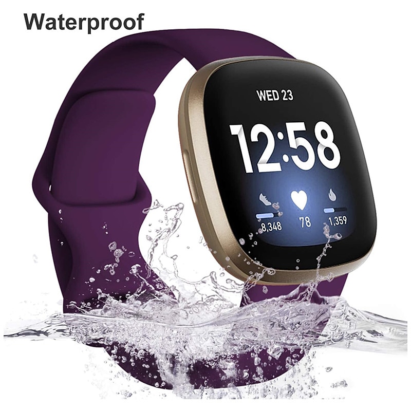 4 Pack Smart Watch Band Compatible with Fitbit Versa 4 Sense 2 Versa 3 Sense Silicone Smartwatch Strap Adjustable Women Men Sport Band Replacement  Wristband 2026 - $16.99 –P2