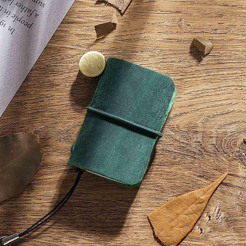 Leder Notizbuch Rein A7 2.9×4.1 Zoll Retro Leder Weiche Abdeckung Tragbar 64 Seiten Notizbuch für Der Reisende Schüler 2025 - $7.99 –P13