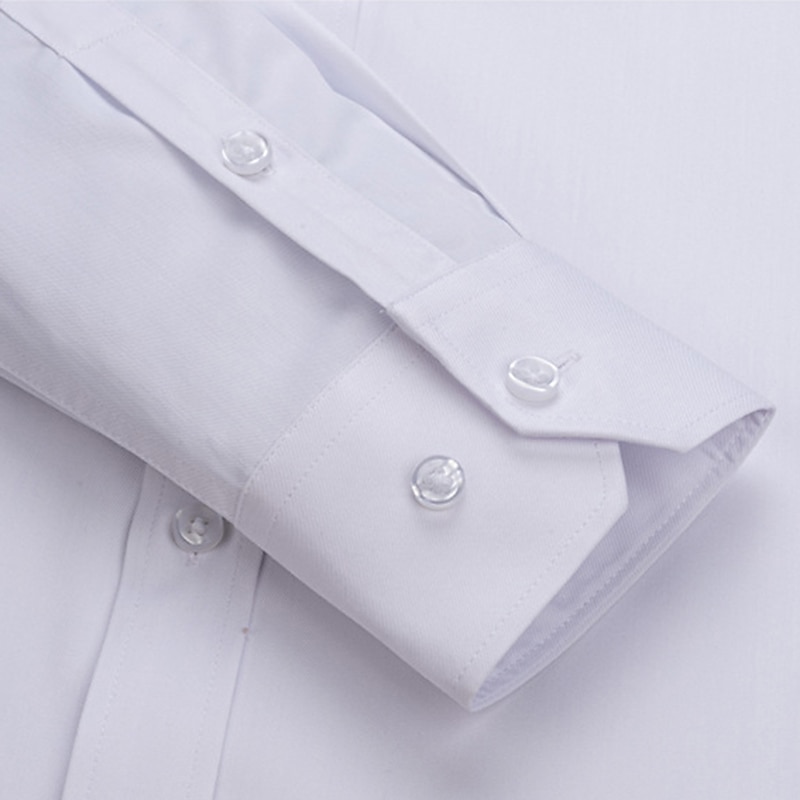 Men's Work Shirt Non Iron Shirt Solid / Plain Color Wedding Office & Career Light Blue Black White Dark Navy Long Sleeve Turndown All Seasons Clothing Apparel 2025 - AU $46.64 –P7
