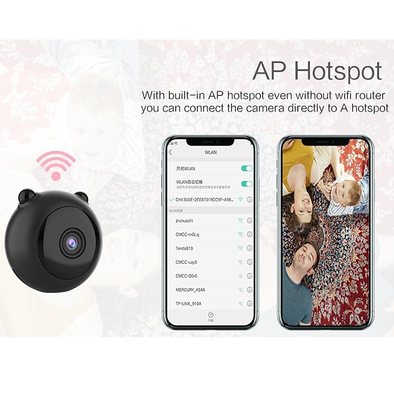 2025年 a12 hd 1080p ミニカメラワイヤレス wifi ip カムホームセキュリティ乳母監視ビデオカメラナイトビジョンモーション検出マイクロカムサポート tf カード  コレクション – $28.99 –P13