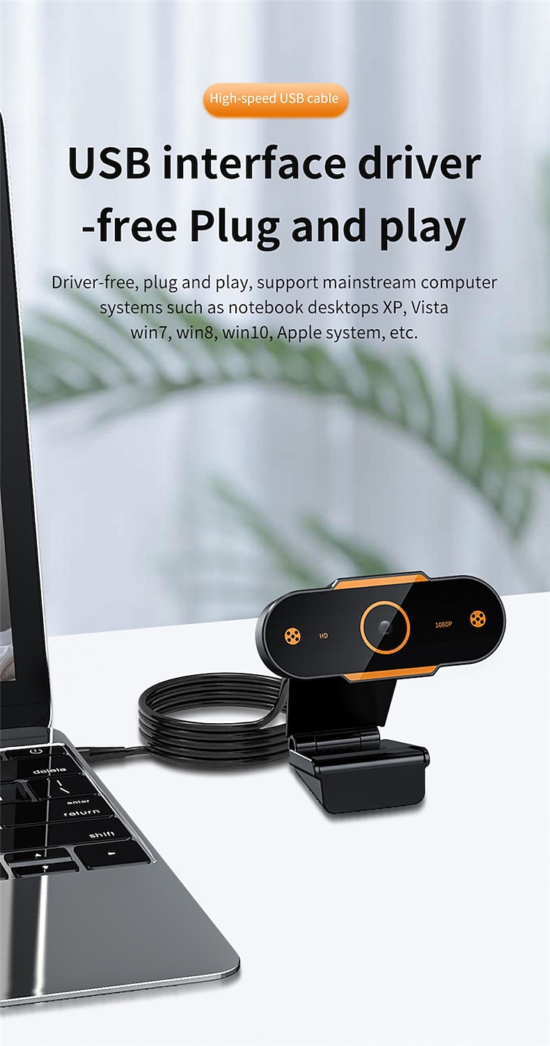 Full 1080P Autofocus HD Webcam Web USB Camera Microphone for PC Desktop Laptop 2025 - $17.99 –P7