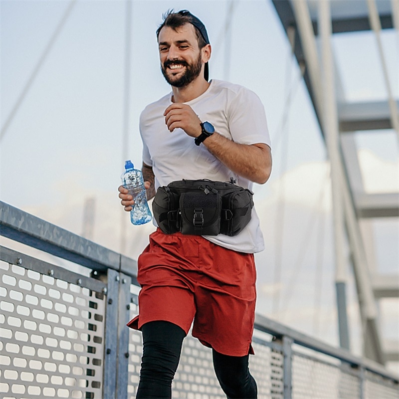 vedenpitävä nylon miesten fanny pack taktinen armeijan vyölaukku vaellus retkeily olkapäävyö peppu urheilu rintalaukut 2026 - $15.99 –P5