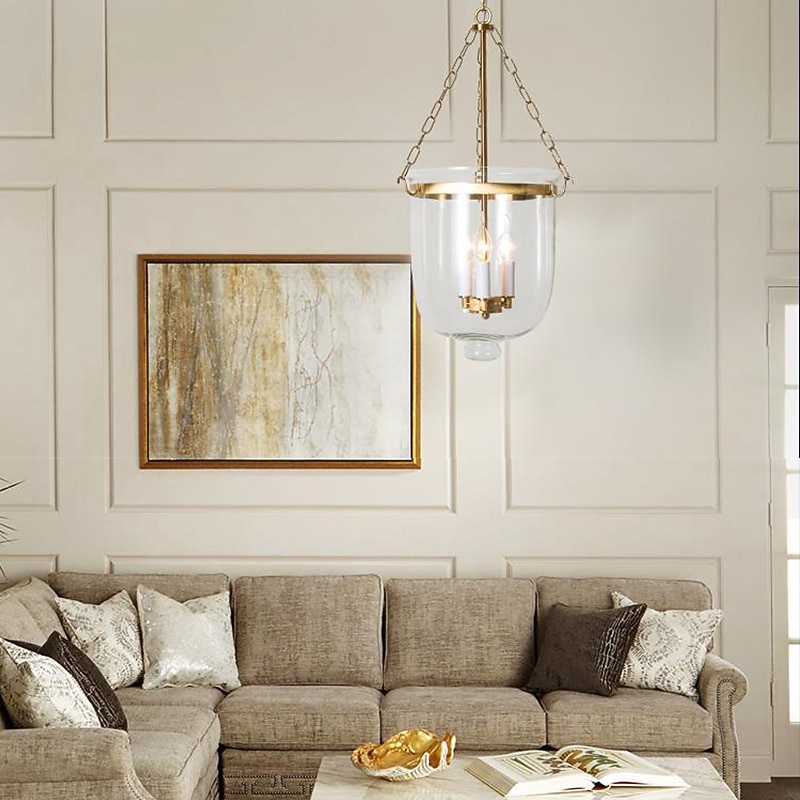 lampade a sospensione retro oro rame nero 3 luci appese luce stile industriale paralume in vetro trasparente lampadario illuminazione a soffitto per soggiorno studio apparecchio di illuminazione per del 2025 a $299.99 –P2