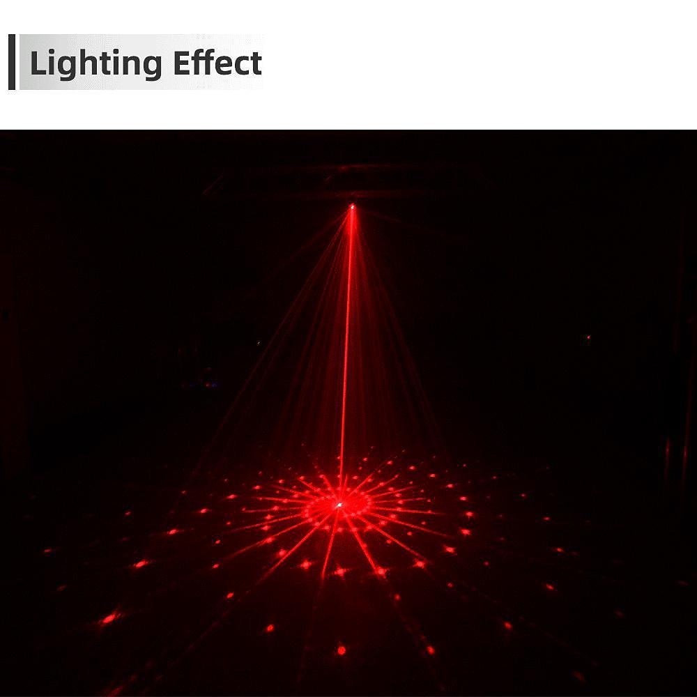 New USB LED Stage Light Laser Projector Disco Lamp with Voice Control Sound Party Lights for Home DJ Laser Show Party Lamp 2025 - $46.99 –P8