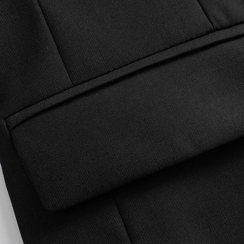 Men's Wedding Suits Black White Solid Colored Standard Fit 2 Piece Single Breasted Two-buttons 2025 - $122.99 –P3