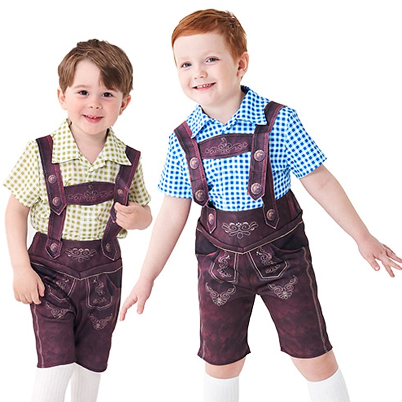Carnival Oktoberfest Beer Costume Cosplay Costume Cosplay Cosplay Wiesn Boys Carnival Party Traditional Style Cloth Shirt Pants 2025 - $35.99 –P2