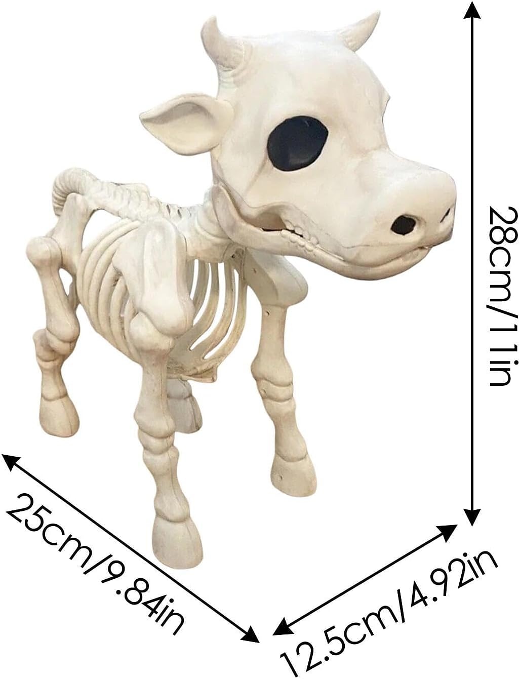 2025年 牛の骸骨ハロウィン装飾、2025年新しいハロウィン牛の骸骨、牛の頭蓋骨ハロウィン怖い骸骨、ハロウィン装飾小道具  コレクション – $20.99 –P3