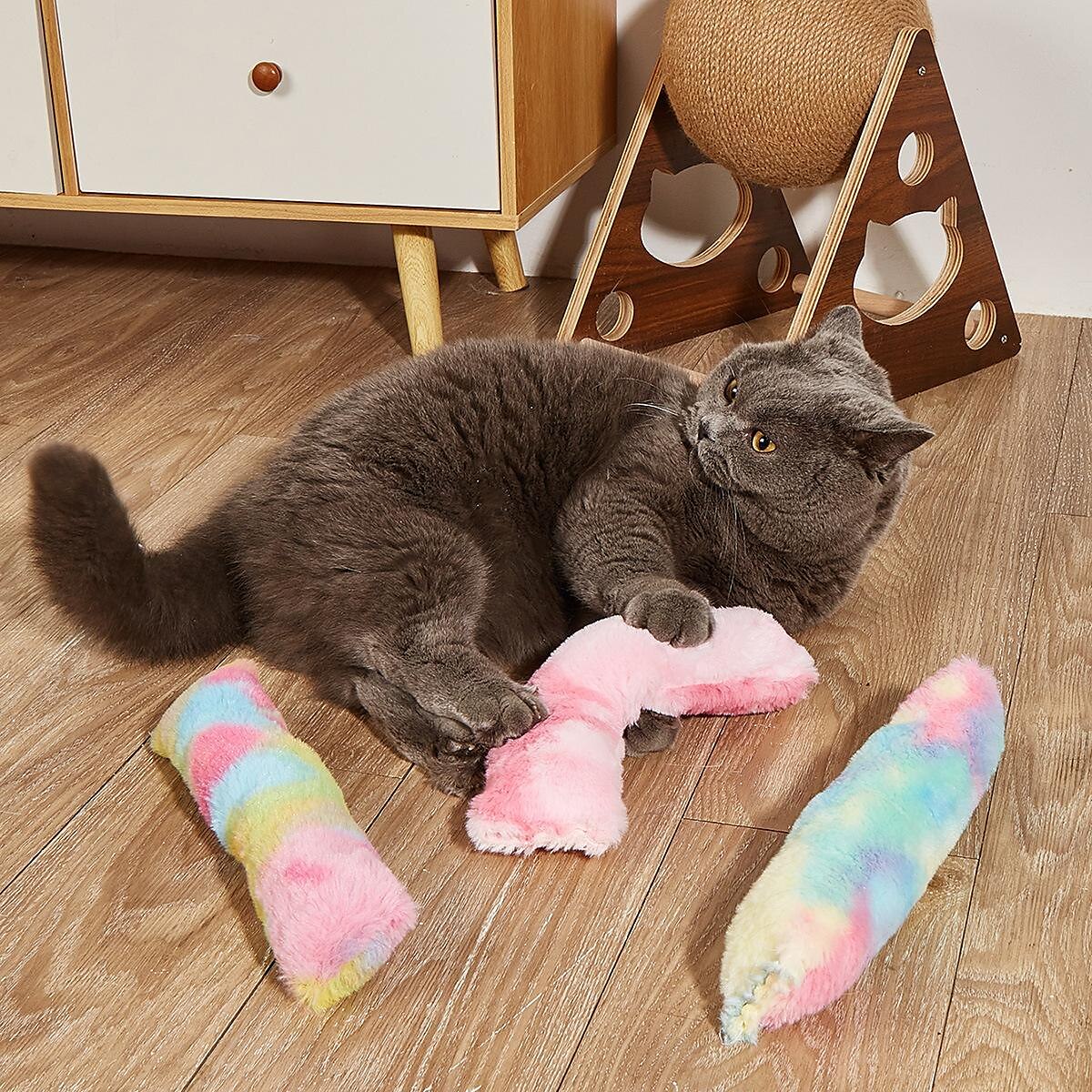 Producători transfrontalieri pernă cu bandă de pluș cu ridicata cu catnip pisică de mestecat însoțitor jucării pentru pisici accesorii pentru animale de companie 2025 - $12.99 –P1