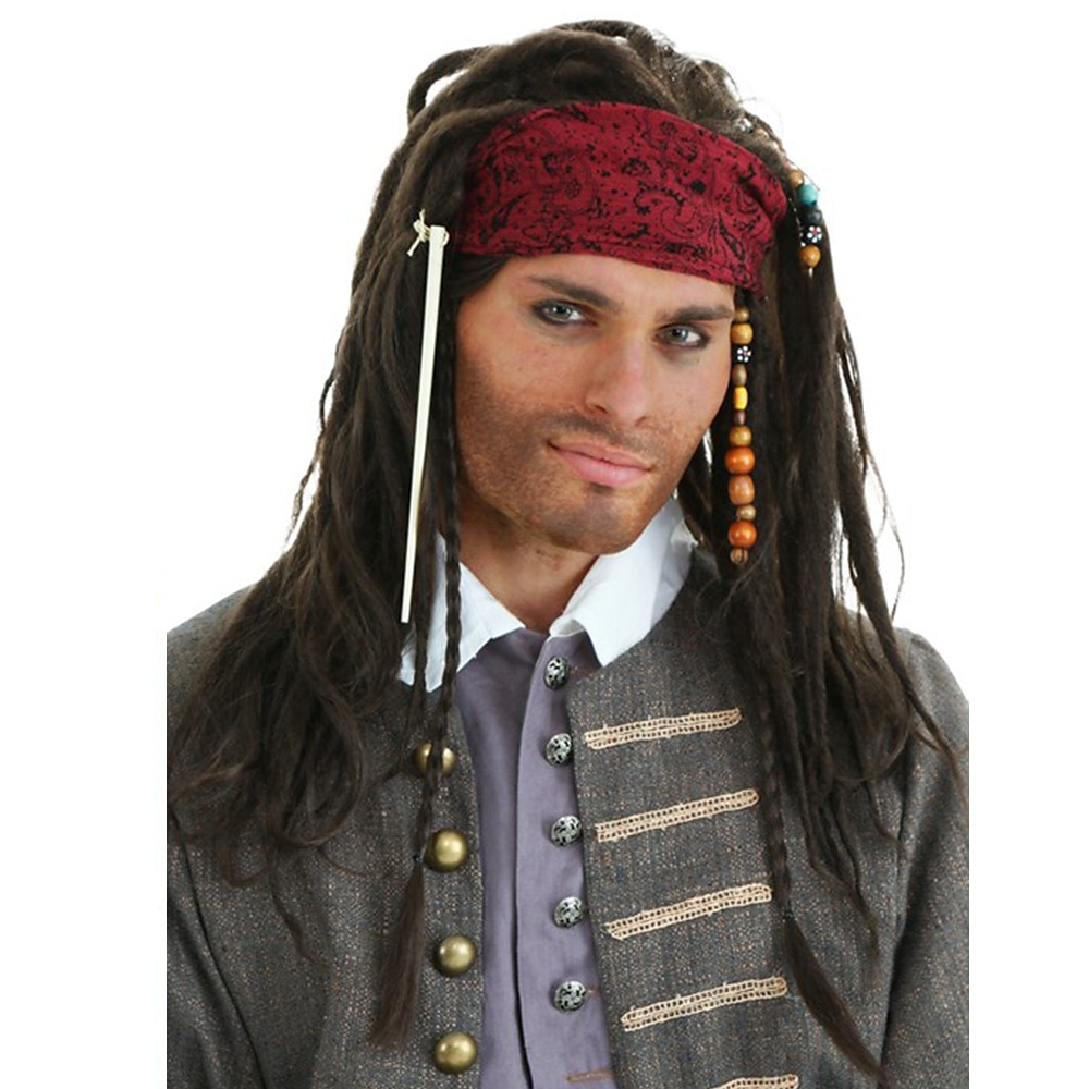 Perruques de cosplay Noir Bouclé Cheveux synthétiques Long Perruques Homme Perruques Pour la fête de 2026 ? $23.99 –P1