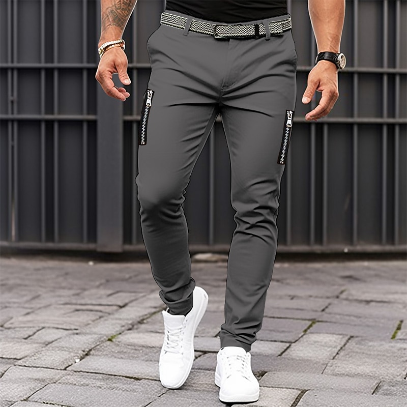 Homme Pantalon Chino pantalon été Pantalons décontractés Zippé Plein Confort Respirable Casual du quotidien Vacances Mode basique Noir Kaki de 2026 ? $25.99 –P10