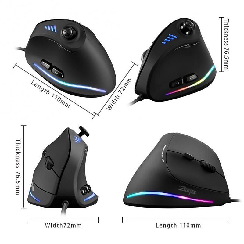 Gaming Mouse Programmable 11 Buttons USB Wired RGB Optical Remote Ergonomic Mouse Gamer Mice For PUBG LOL 2025 - $43.99 –P6
