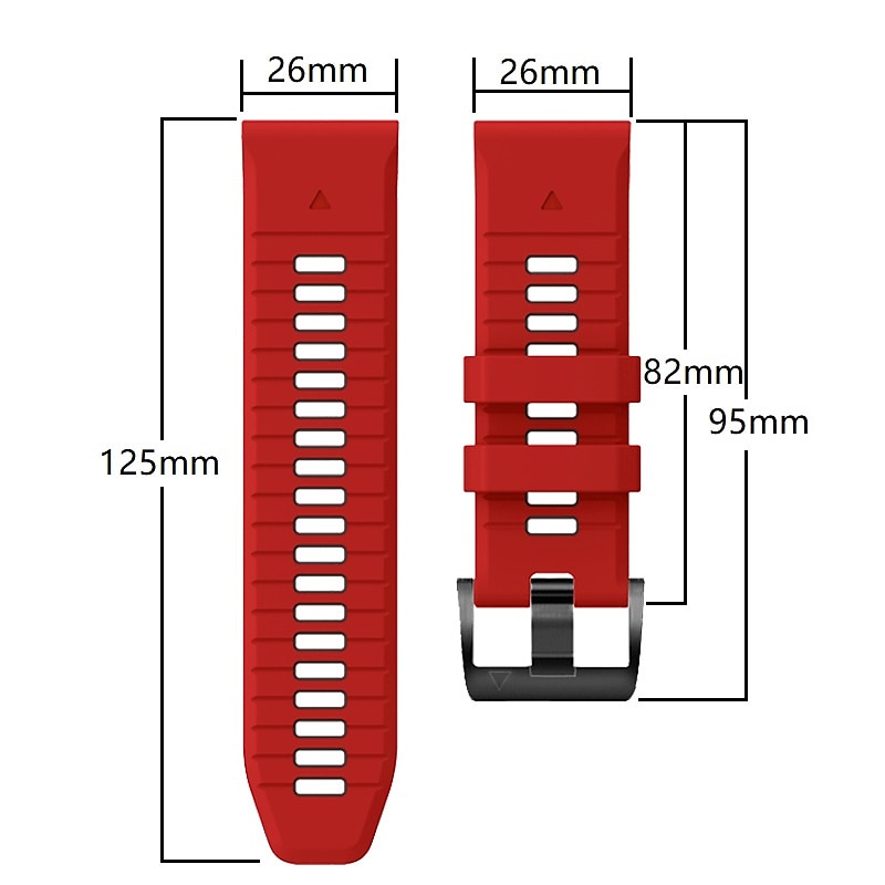 Watch Band for Garmin Fenix 7 7X 6 6X Pro Forerunner 955 945 935 Instinct 2X Solar Epix Approach S62 S60 Marq Descent G1 Quatix Silicone Replacement  Strap 26mm 22mm Quick Fit Sport Band Wristband 2025 - $17.99 –P3