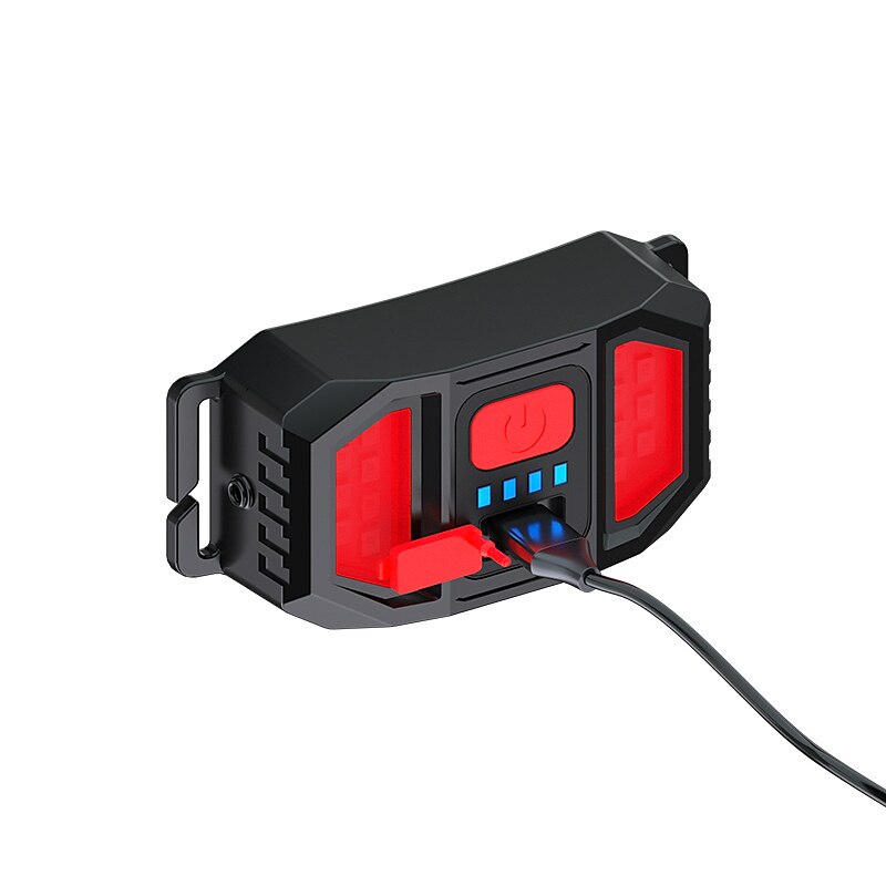 1 قطعة 1000 لومن USB كشافات LED قابلة لإعادة الشحن مع ضوء خلفي أحمر للأنشطة الخارجية - خفيفة الوزن مقاومة للماء ومثالية للتخييم والجري والمشي لمسافات طويلة 2025 - $19.99 –P1