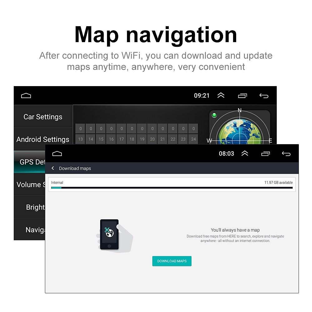 7-inch 1Din Android 10.1 Car Radio Autoradio Touch Screen Car Multimedia Player Supports Wireless Car Playback and Android Automatic Functions GPS Navigation Rear View Camera 2025 - $175.99 –P4