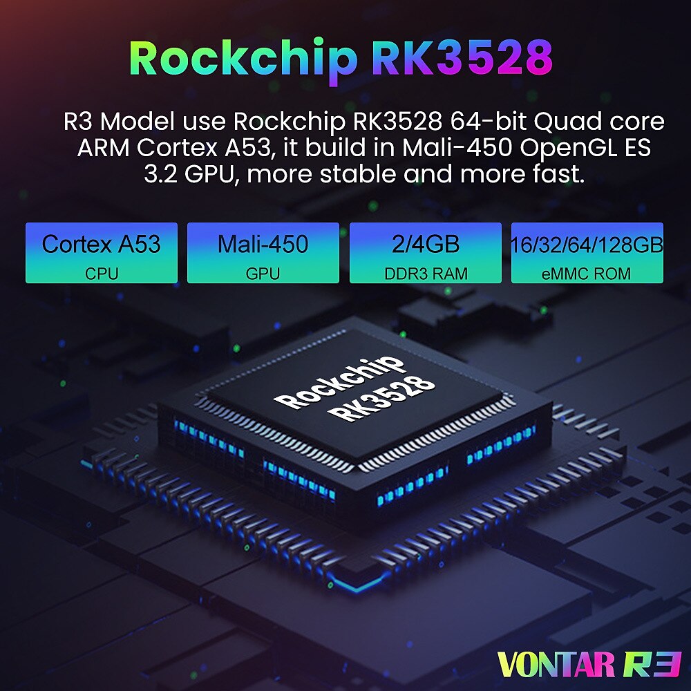2025年 vontar r3 rgb tv ボックス android 13 ロックチップ rk3528 サポート 8k ビデオ bt5.0 wifi6 サポート google 音声入力メディアプレーヤーセットトップボックス  コレクション – $64.99 –P3