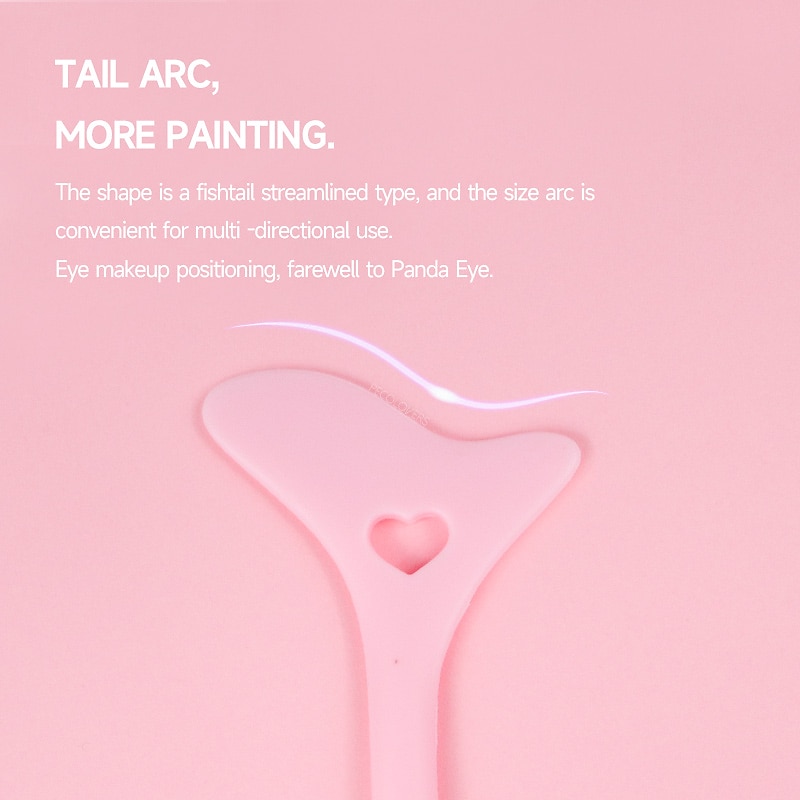 Delineador de ojos de silicona, plantillas de maquillaje, puntas de ala, lápiz labial de dibujo de marscara, ayuda para el uso, crema facial, máscara, aplicador, herramienta de belleza de maquillaje 2025 - $9.49 –P4