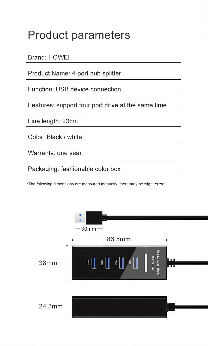 usb 3.0 hub atolla 4 יציאות סופר מהיר usb עבור מחשבים ניידים macbook surface pro ps4/5 כונני הבזק כוננים קשיחים 2025 - $14.99 –P7