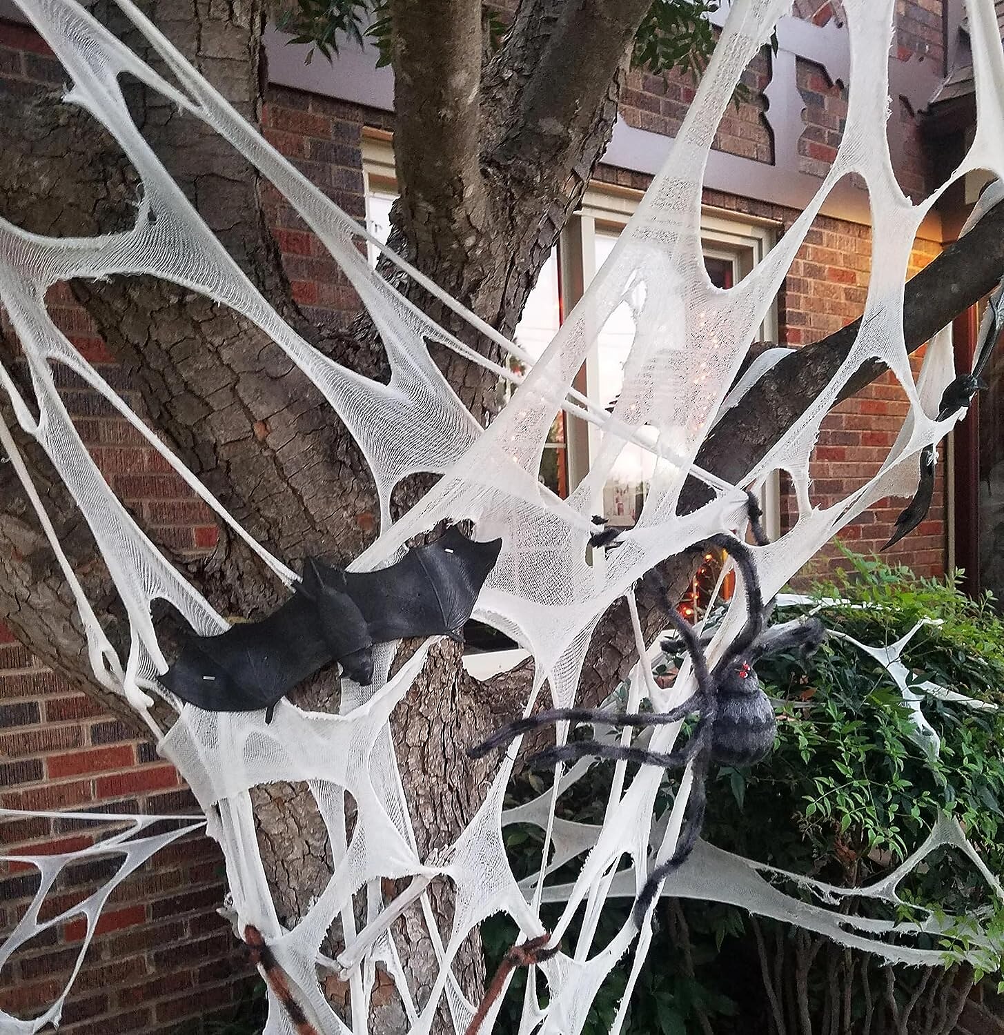 2025年 ハロウィーンの飾り、屋外用クモの巣、伸縮性のあるビーフネット、クモの巣、カット済みガーゼ、クモの巣、お化け屋敷の装飾  コレクション – $6.49 –P10