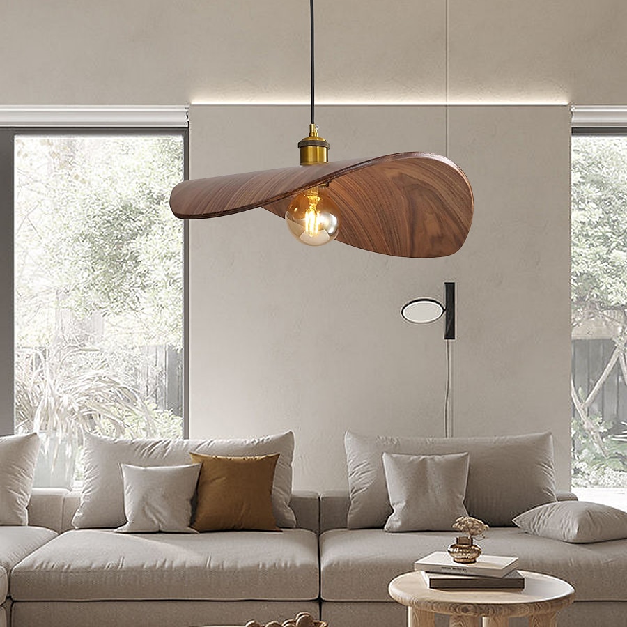 LED Pendant Light Wooden Wabi-Sabi Pendant Lights,Nordic Light Fixture,Minimalist Lamp,Wabi Sabi Lampshade,Rustic WabiSabi Ceiling Light Pendant Light 110-240V 2025 - $349.99 –P10