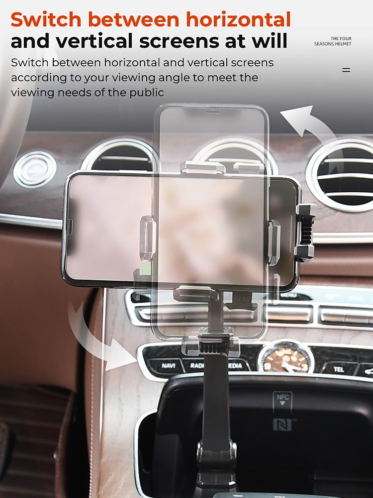 Adjustable Cup Holder Phone Mount For Car No Shaking Car Cup Phone Holder Cell Phone Holder Mount For Car Truck SUV 2025 - $17.99 –P3