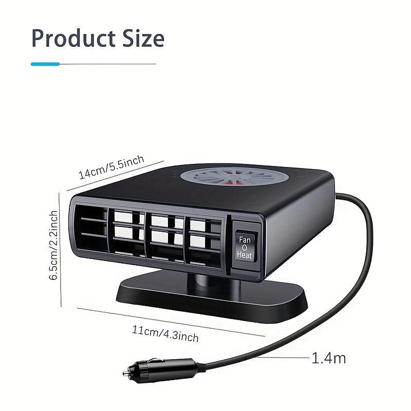 auto heater speed hot fan auto elektrische kachel grote vrachtwagen auto heater auto ontdooien defogger 2026 - $44.99 –P4