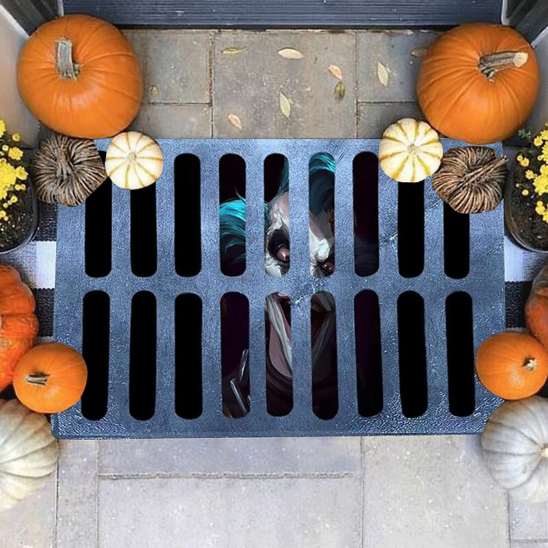 halloween bohóc padlószőnyeg lábtörlő 3D nyomtatás csapda nappali hálószoba éjjeli szőnyeg 2025 - $10.99 –P10