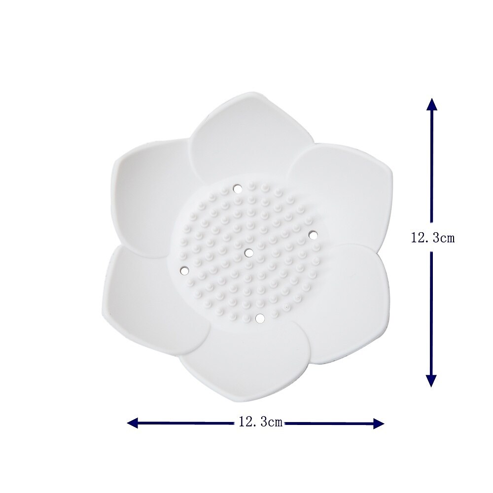 portasapone in silicone, portasapone a forma di petali con fori di scarico, vassoio  portasapone per bagno doccia cucina, vassoio portaoggetti multifunzione del  2024 a $3.99