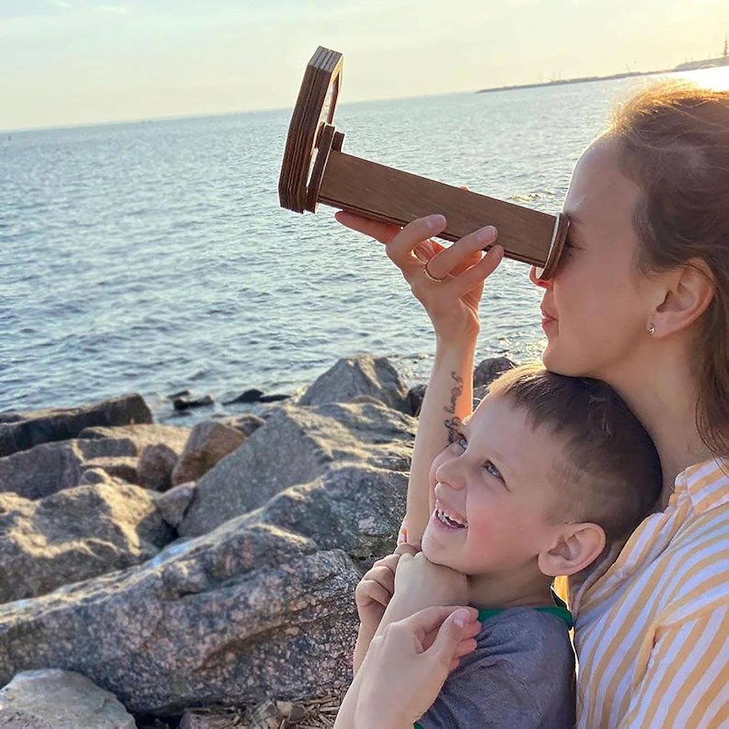 Wooden DIY Kaleidoscope Kit for Kid, Handmade Kaleidoscopes, Magic Rotating Tin Kaleidoscope Glasses Outdoor Educational Toys Eco-Friendly, for Nature Lovers Gift 2025 - $17.99 –P7