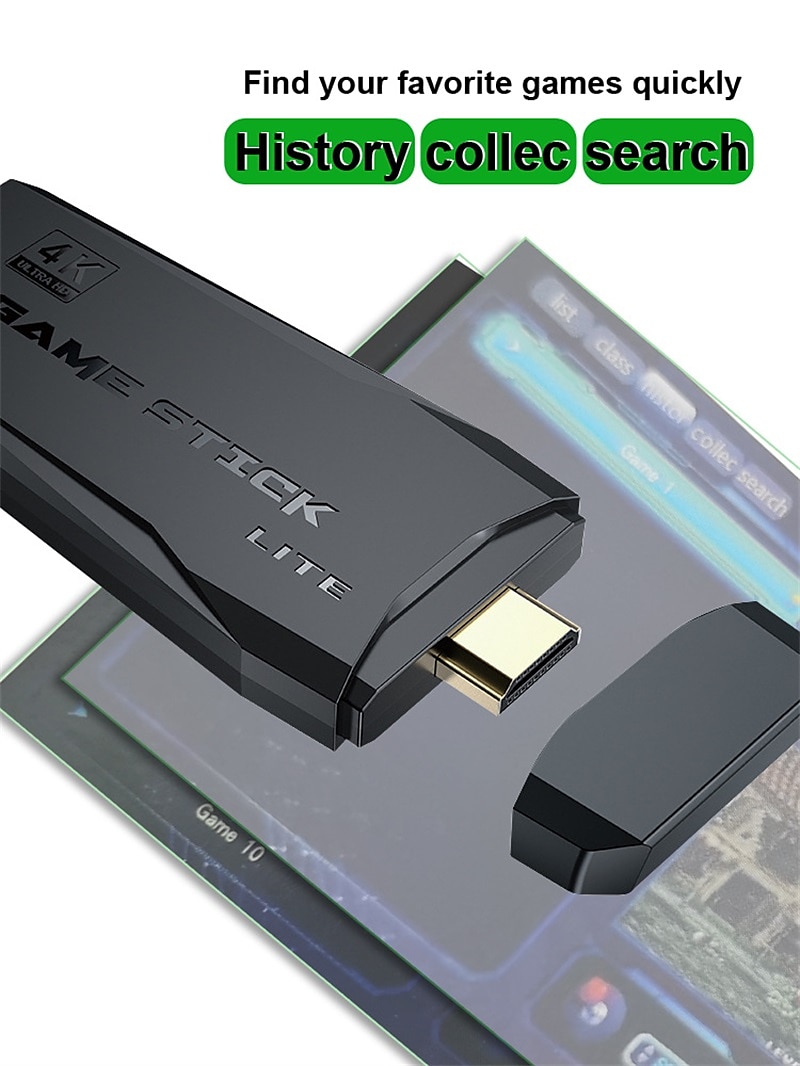 2025年 データカエルレトロビデオゲームコンソール2.4gワイヤレスコンソールゲームスティック4k 10000ゲームポータブルビデオゲームデンディゲームコンソールテレビ用、友人や子供へのクリスマス誕生日パーティーギフト  コレクション – $44.99 –P3