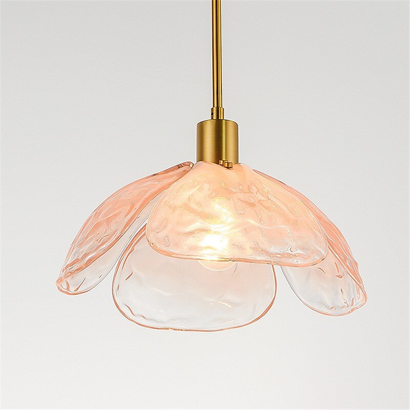lampada a sospensione a led in vetro lampada da soffitto moderna in vetro soffiato a mano industriale led creativo loft bar cucina lampada da soffitto decorazione della casa installazione rosa verde del 2025 a $279.99 –P2