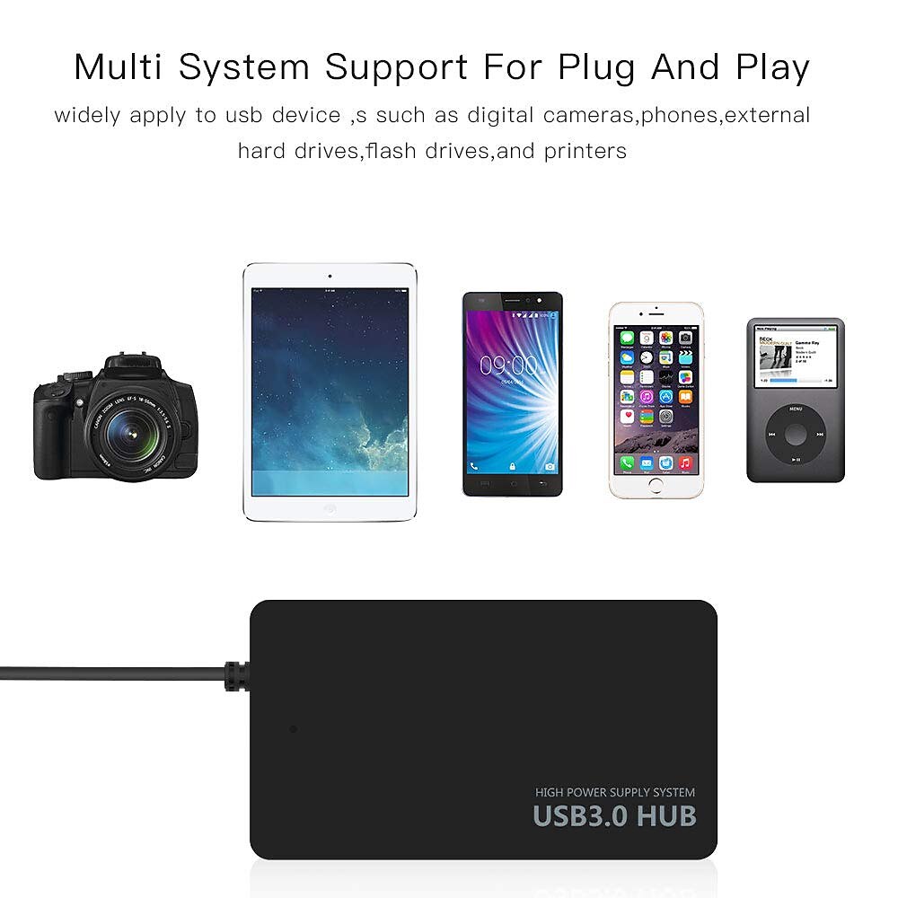 USB-концентратор 3.0, 4-портовый ультратонкий USB-концентратор 3.0, портативный адаптер, высокоскоростное расширение, мульти-разветвитель USB-концентратора, кабель-адаптер для ПК, ноутбука 2025 - $11.99 –P3