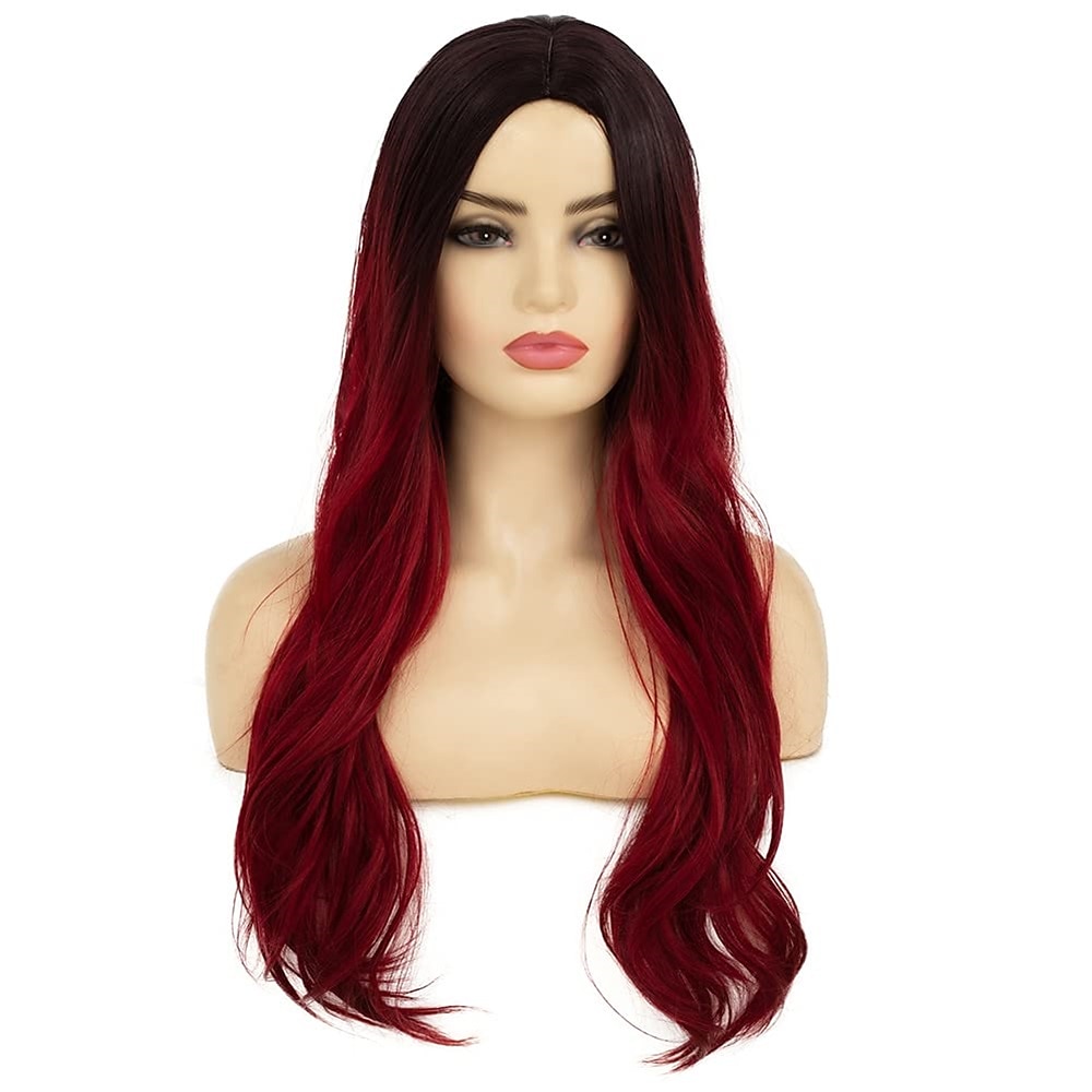peruci ondulate lungi, ondulate, ondulate, pentru femei, peruci din păr sintetic, păr cu rădăcini întunecate, cosplay, petrecere de Halloween zilnic pentru femei, perucă plină 2025 - $23.99 –P13