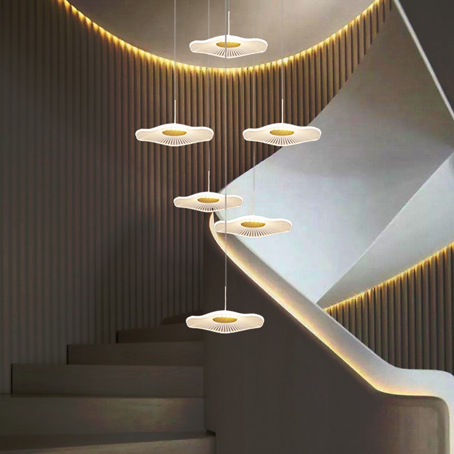 180 cm Enkelt design Øyesign Anheng Lys Metall Akryl galvanisert Malte overflater Moderne Nordisk stil 110-120V 220-240V 2025 - $223.49 –P11
