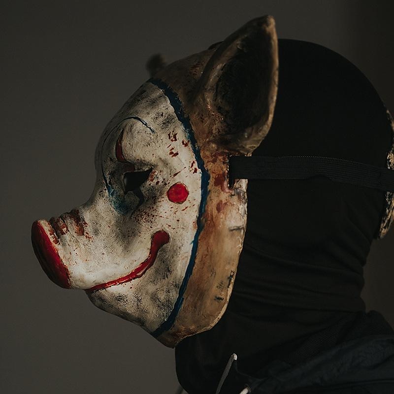 Sega Maiale spaventoso Maschera Puntelli di Halloween Per adulto Per uomo Per donna Divertente Costume spaventoso Halloween Carnevale martedì grasso Costume di Carnevale facile del 2025 a $33.54 –P2