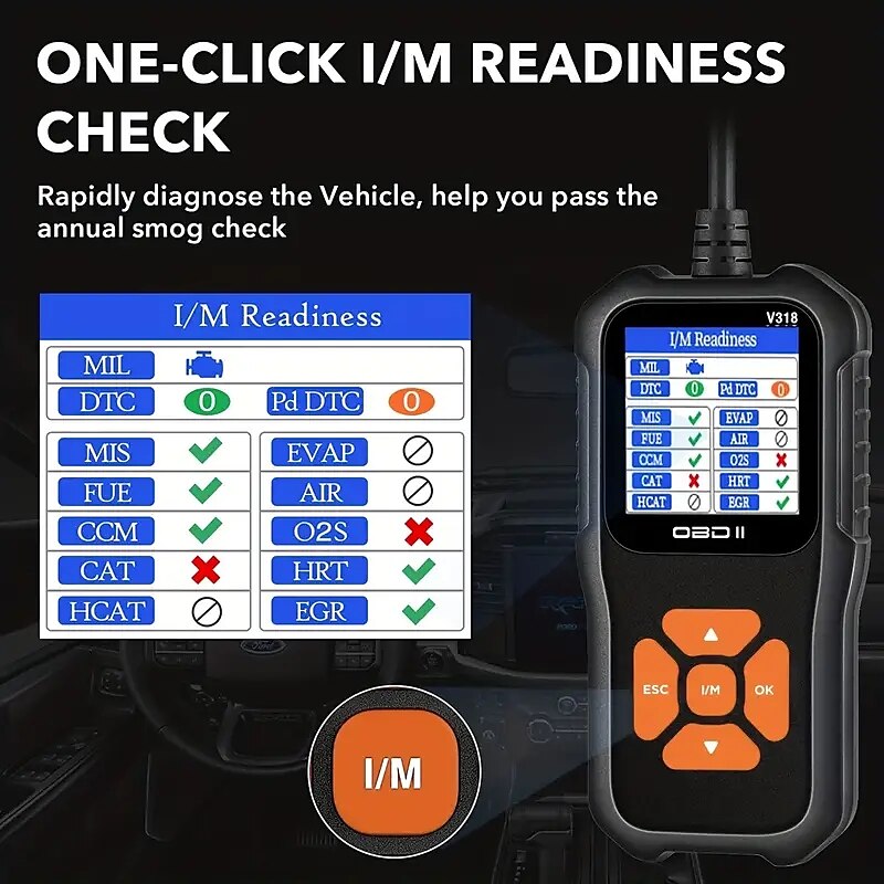 2025年 obd2 カースキャナーはカラースクリーンで車両の故障を即座に診断します & 故障コードリーダー  コレクション – $56.99 –P8