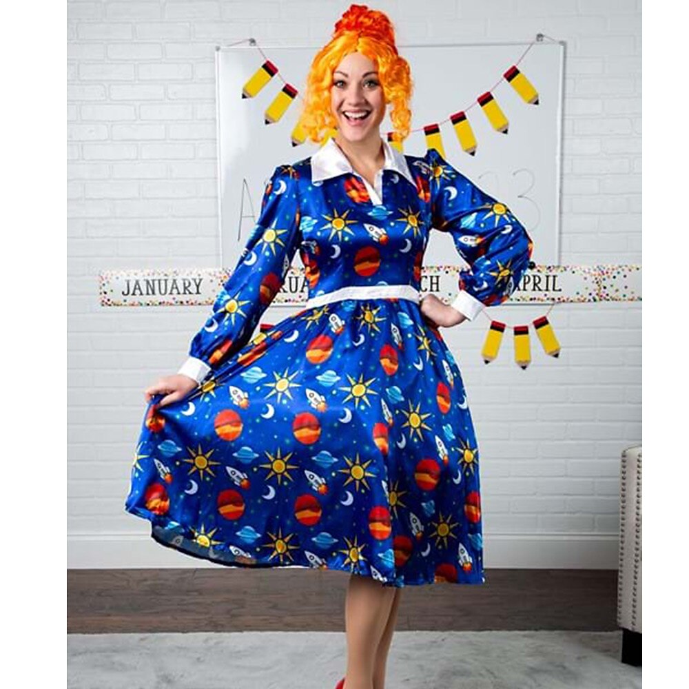 magia scuolabus ms parrucca frizzle parrucche del partito cosplay parrucche di halloween del 2025 a $19.49 –P3