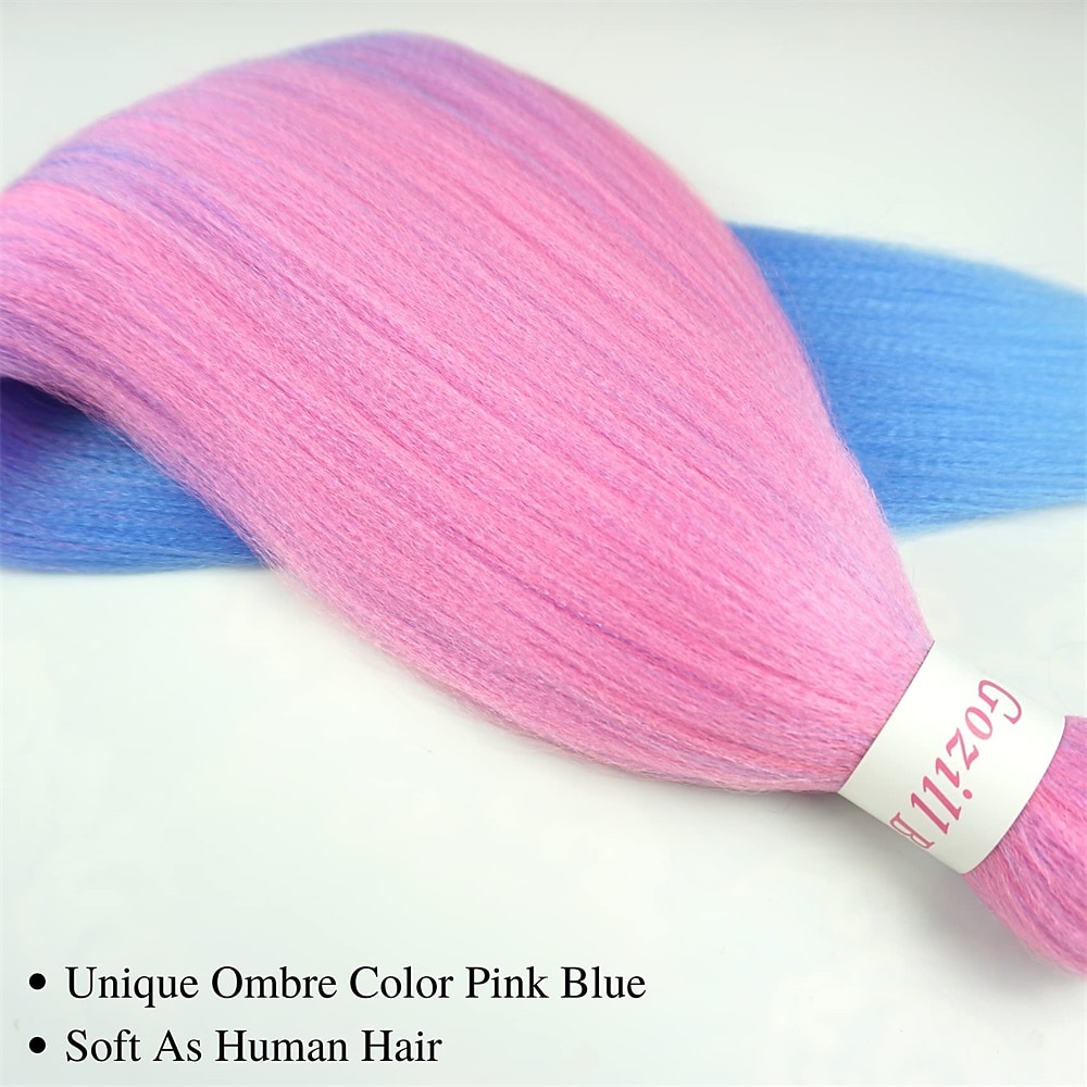Ginger Golden Ombre Braiding Hair Pre Stretched Kanekalon Braiding Hair Box Braids Human Hair Extensions 26 inch 2025 - $22.99 –P14