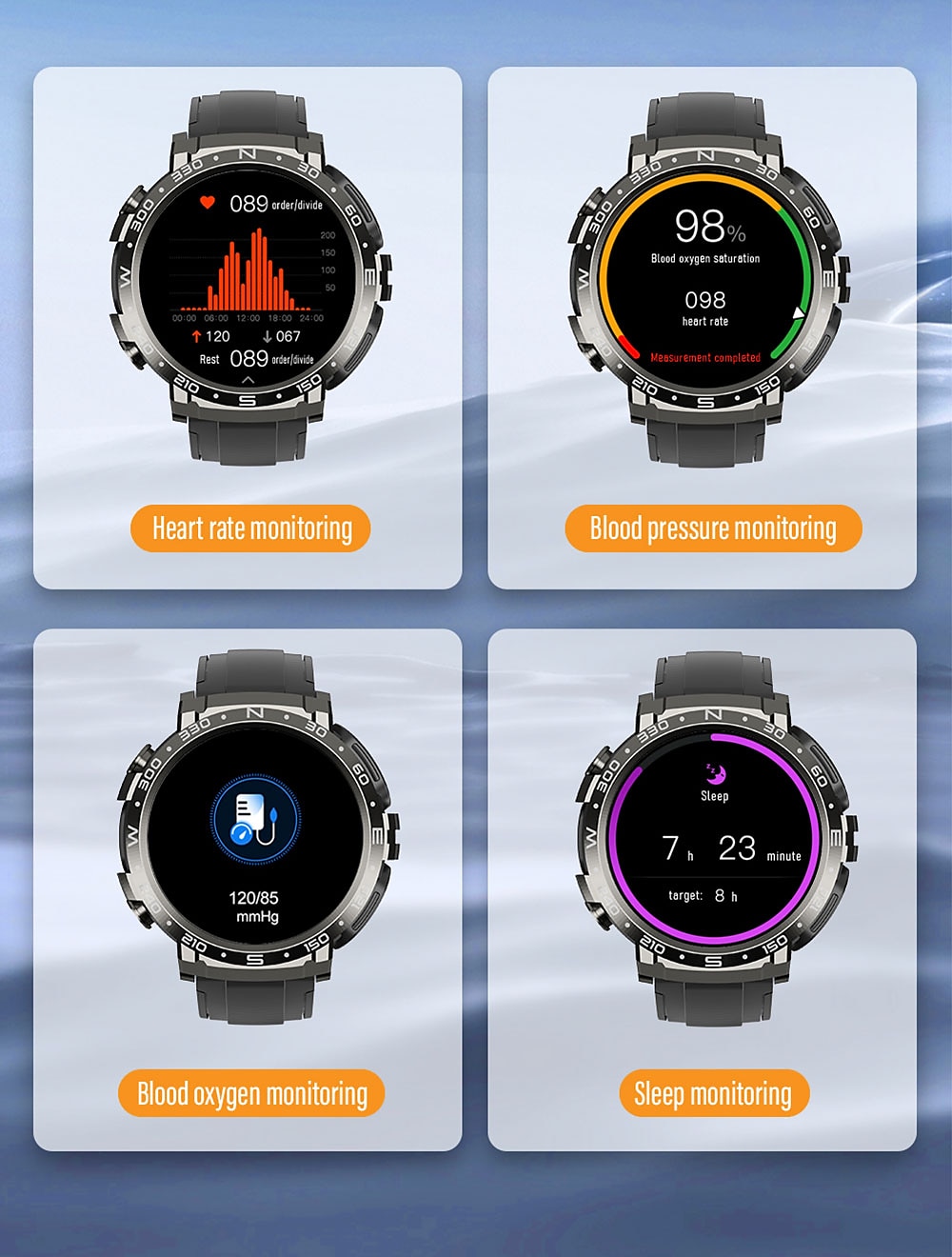 Headset Smart Watch TWS Two In One Wireless Bluetooth Dual Headset Call Health Blood Pressure Sport Music Smartwatch 2025 - $83.19 –P14