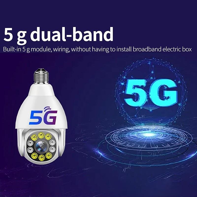 Wireless Bulb Lamp Camera Wifi IP Camera IR Night Vision Home Security Camera  Auto Tracking Video Surveillance Camera PTZ  P2P Monitor Camera 2025 - $58.99 –P5