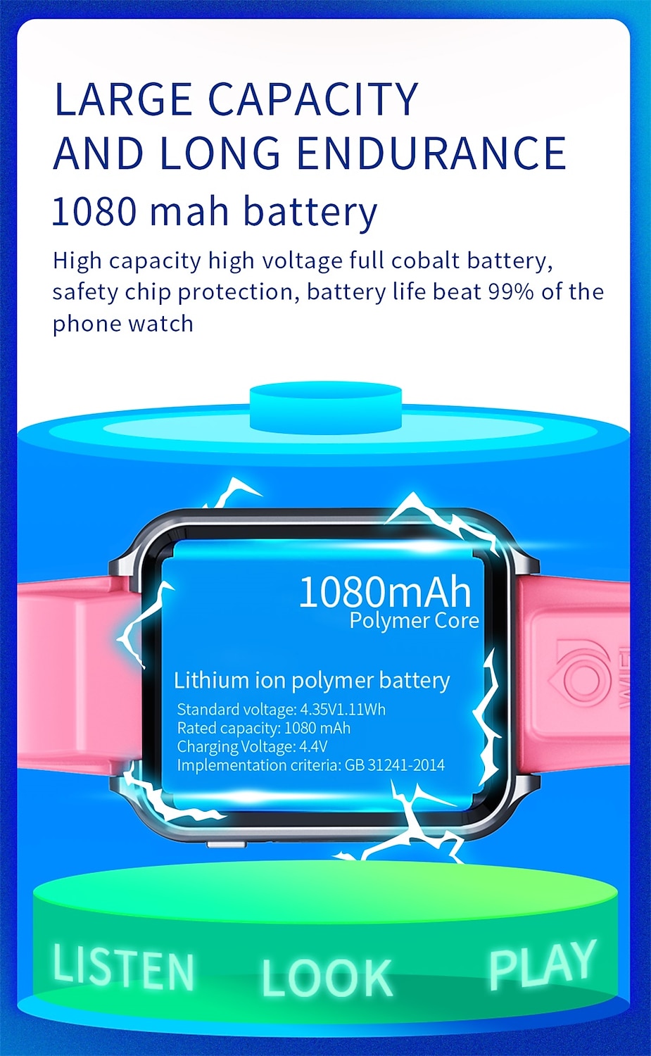 2025年 696 W5PRO スマートウォッチ 1.83 インチ キッズスマートウォッチフォン ブルートゥース 4G 歩数計 着信通知 目覚まし時計 と互換性があります Android iOS キッズ GPS ハンドフリーコール カメラ IP 67 41mmの時計ケース コレクション – $95.99 –P2