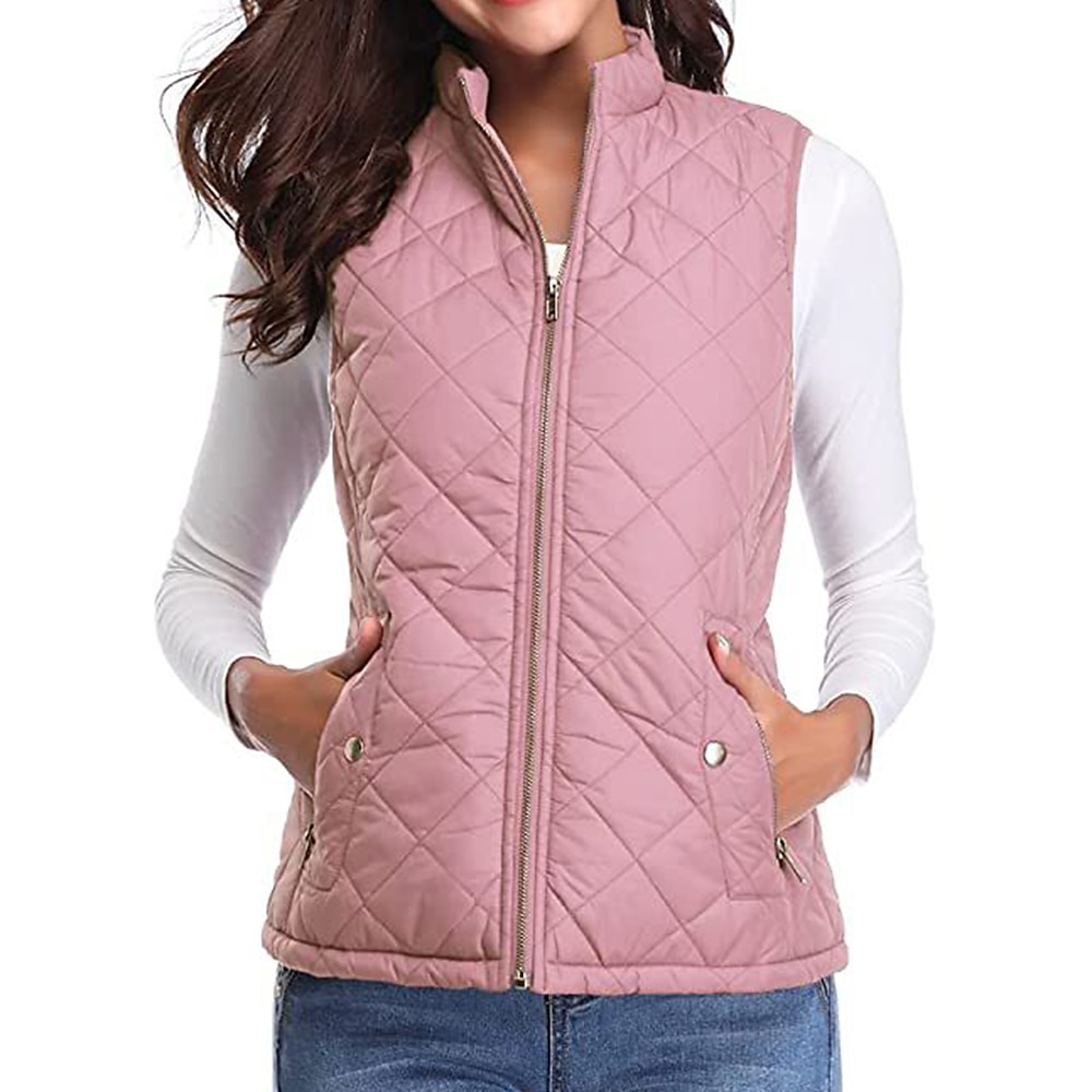 Women's Hiking Vest Sleeveless Top Outdoor Thermal Warm Quick Dry