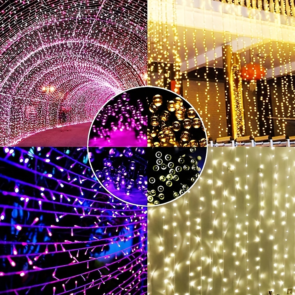 30m 300LED Napelem Füzér Fények Kültéri Vízálló 10m 100 LED Napelemes Karácsony/Halloween Fények 8 Mód Villogó Mini Fények Kerthez Esküvői Party Fához Karácsonyi Kültéri Dekoráció 2025 - $15.49 –P2