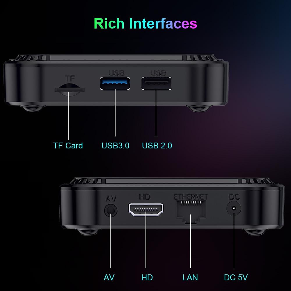 LEMFO Smart TV Box HK1 RBOX K8 Android 13 8K Android TV Box RGB Light 4GB 128GB RK3528 WiFi6 Dual Wifi 2023 PK Android 12 6K 2025 - $61.99 –P10