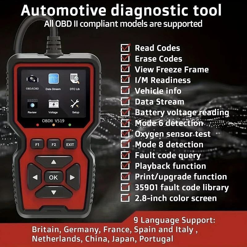 Automotive Fault Diagnosis Instrument Elm327 Engine Fault Reading Data Stream Battery Voltage Detection Tool 2025 - $131.99 –P6