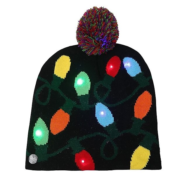 natale per bambini decorazione per adulti cappello led cappello di natale bagliore natale berretti in maglia unisex vacanza bagliore maglioni regali di natale ornamenti del partito di capodanno del 2025 a $6.99 –P13