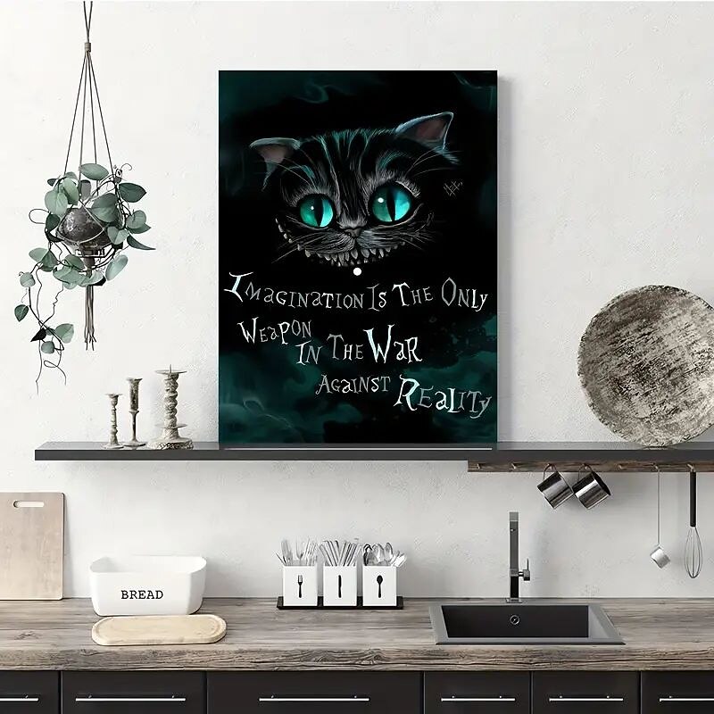 halloween fali művészet vászon alice csodaország nyomatok és poszterek absztrakt portré képek dekoratív szövetfestés nappaliba képek keret nélkül 2025 - $18.99 –P1