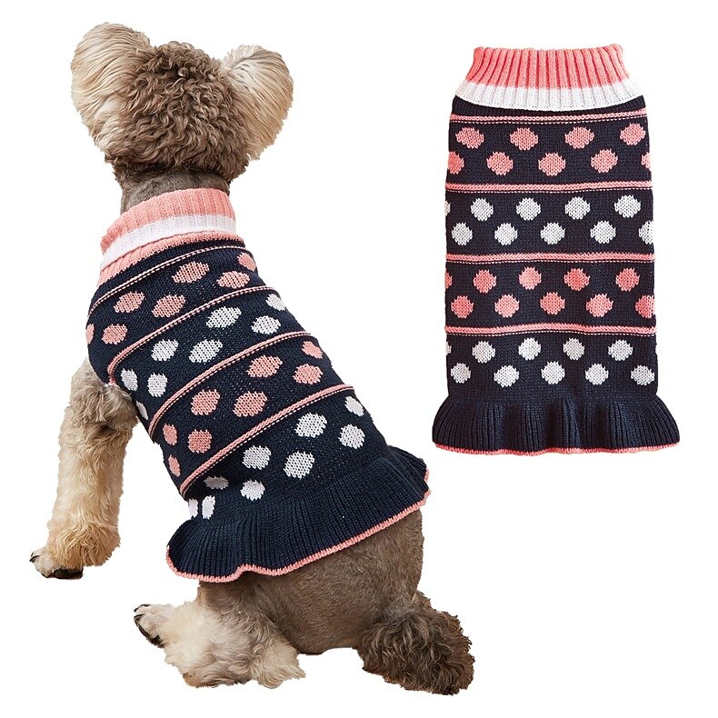 Kutyák Macskák Pulóverek Jumper Divat aranyos stílus Tél Meleg Légáteresztő Mekano Mosható Kényelmes Szabadtéri Alkalmi / Napi Kutyaruházat for bichon frisé Pomerániai törpespitz Kölyök kisállat 2025 - $26.99 –P9