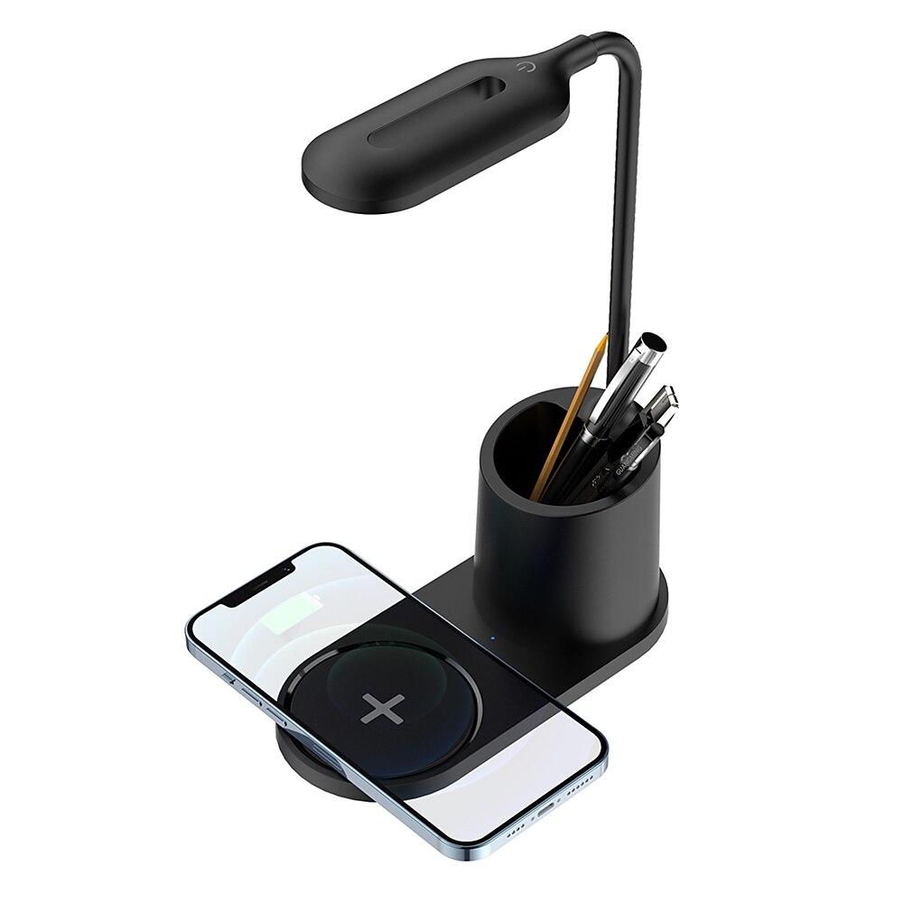 lampe de bureau portable led 3000-6000k réglable multi-modes charge sans fil étudiants lampes maison travail lumière noir de 2025 ? $14.99 –P2