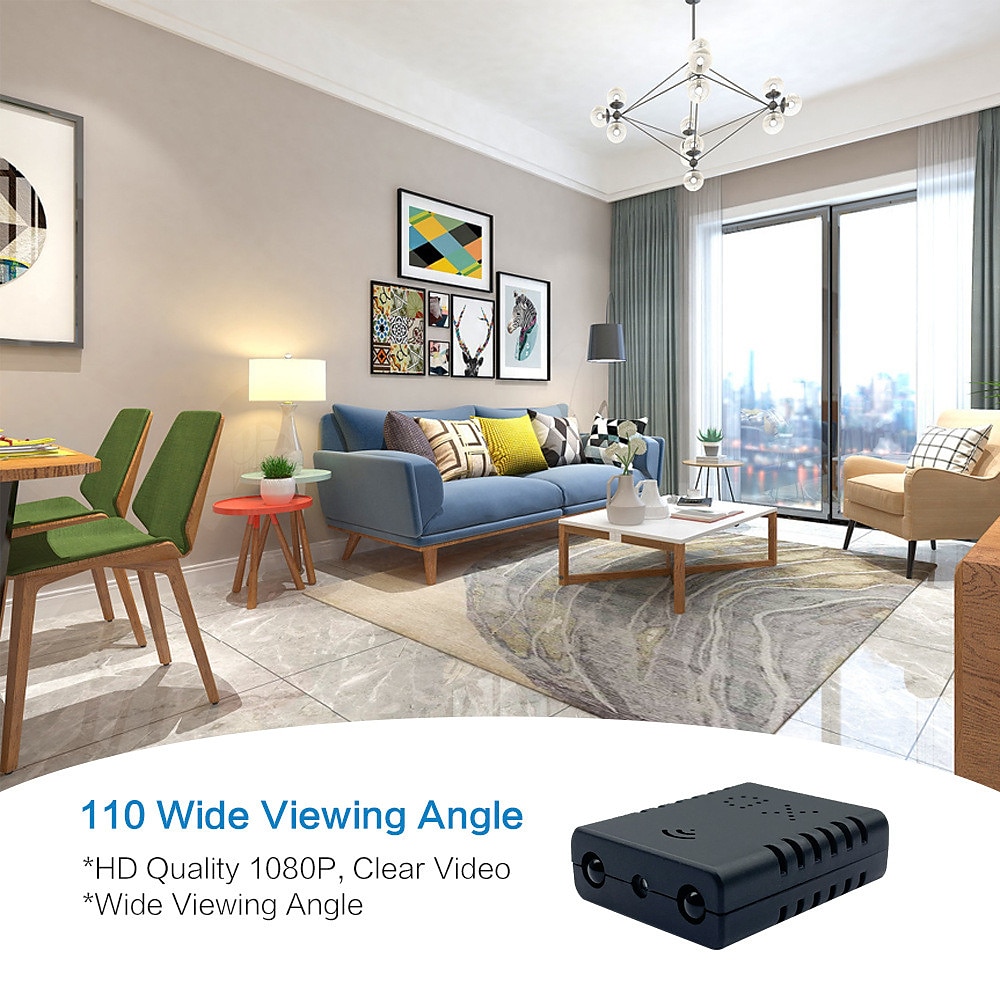 2025年 ミニスパイ隠しカメラ HD 480p Wi-Fi セキュリティカメラ ワイヤレス ナニーカメラ モーション検知 ナイトビジョン 電話アプリ付き 自宅 オフィス 屋内 ビデオ監視  コレクション – $47.99 –P7